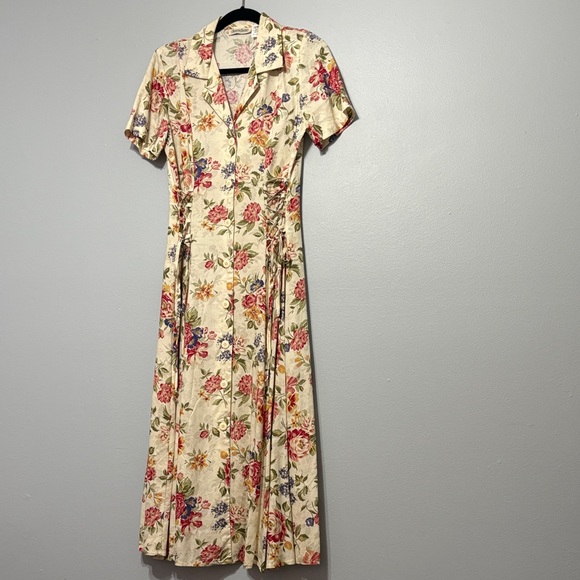 Vintage jennifer james floral dress 100% Rayon size 8 made in oman. - Picture 2 of 6